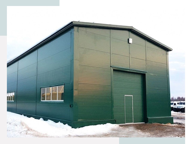 Двускатные ангары в Черногорске