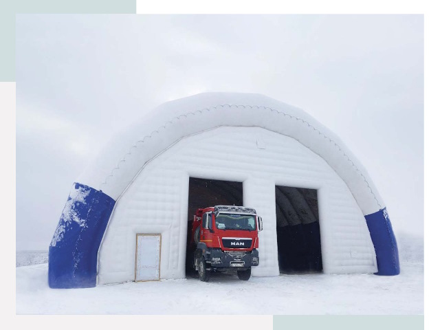 Мобильные ангары в Черногорске