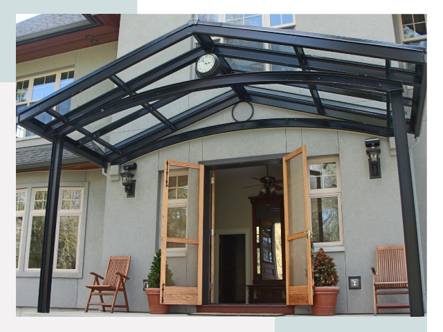 Козырьки металлические в Черногорске