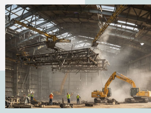 Демонтаж ангаров в Черногорске от 612 руб. за м²